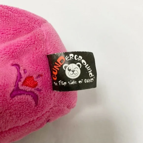 Gund Gunderground Love Ya To Death Pink Sugar Skull Plush 4031142 4.5" - Picture 3 of 7